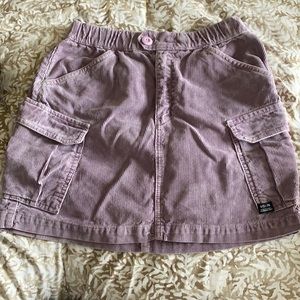 Purple Corduroy Skirt